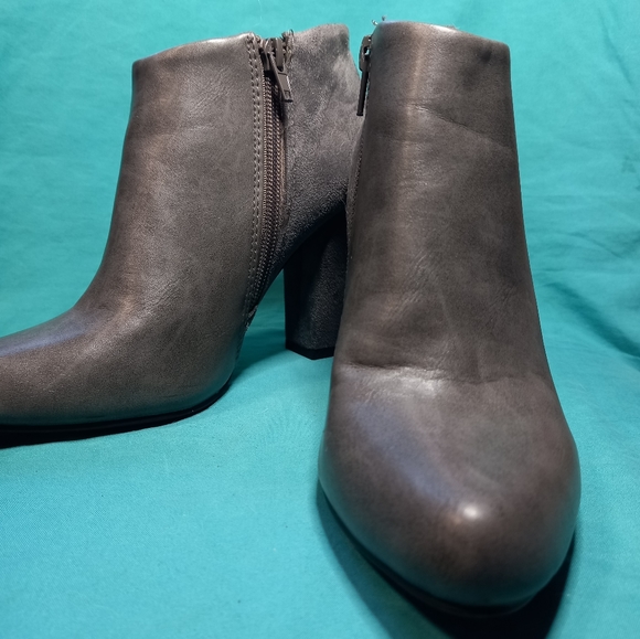 Gray Ankle Boots - Picture 2 of 5